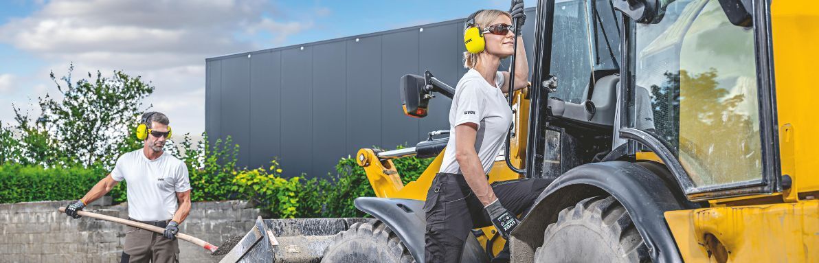 Cuffie antirumore uvex K20 per ambienti industriali